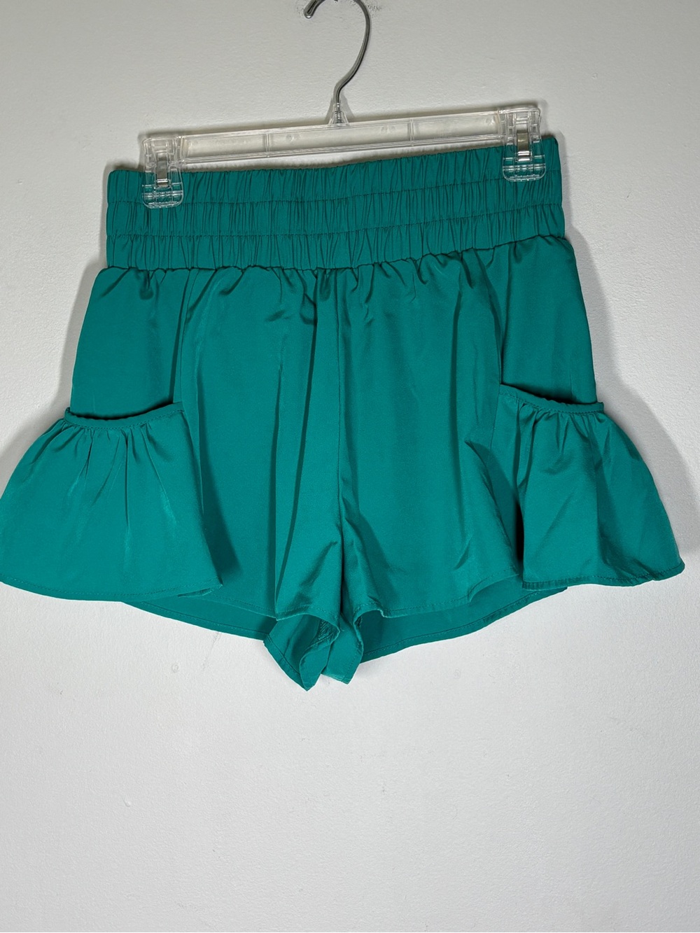 Baleaf Teal Ruffled Pocket Skort Shorts